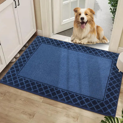 24x36 Navy Blue Non Slip Front Door Mat
