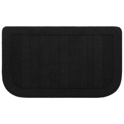 24x40 Black D Shaped Small Area Rugs for Kitchen