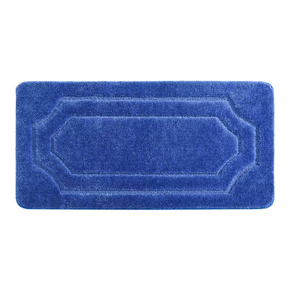 24x48 Navy Blue Double Framed Tufted Bath Mats