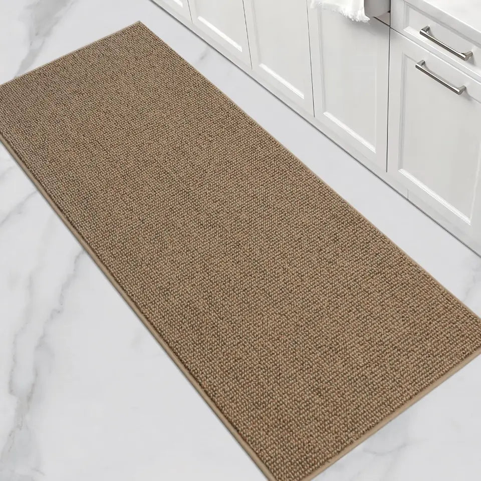 24x60 Taupe Solid Color Plain Comfortable Kitchen Mats