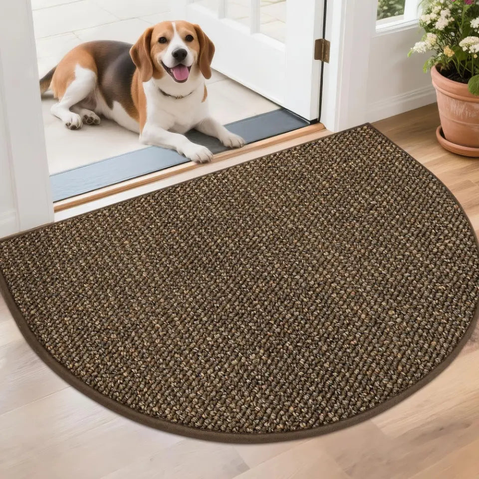 26x40 Brown Semicircular Doormat