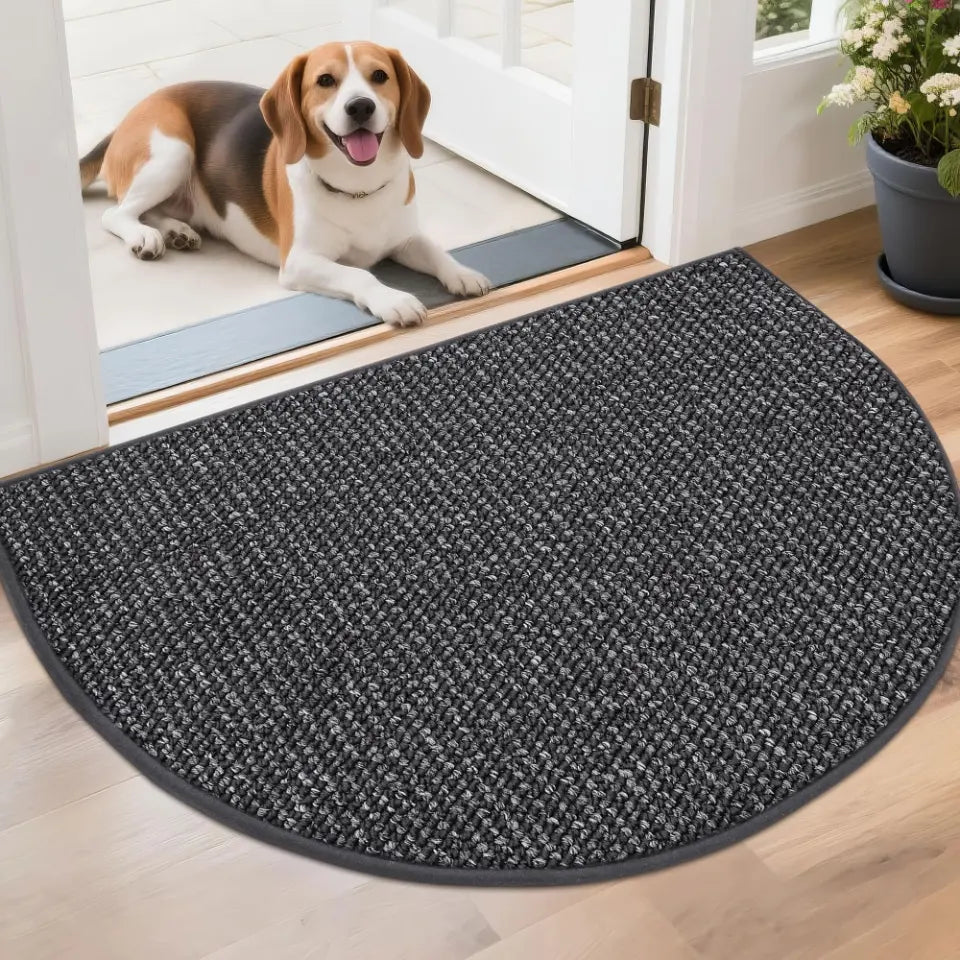 26x40 Charcoal Semicircular Doormat