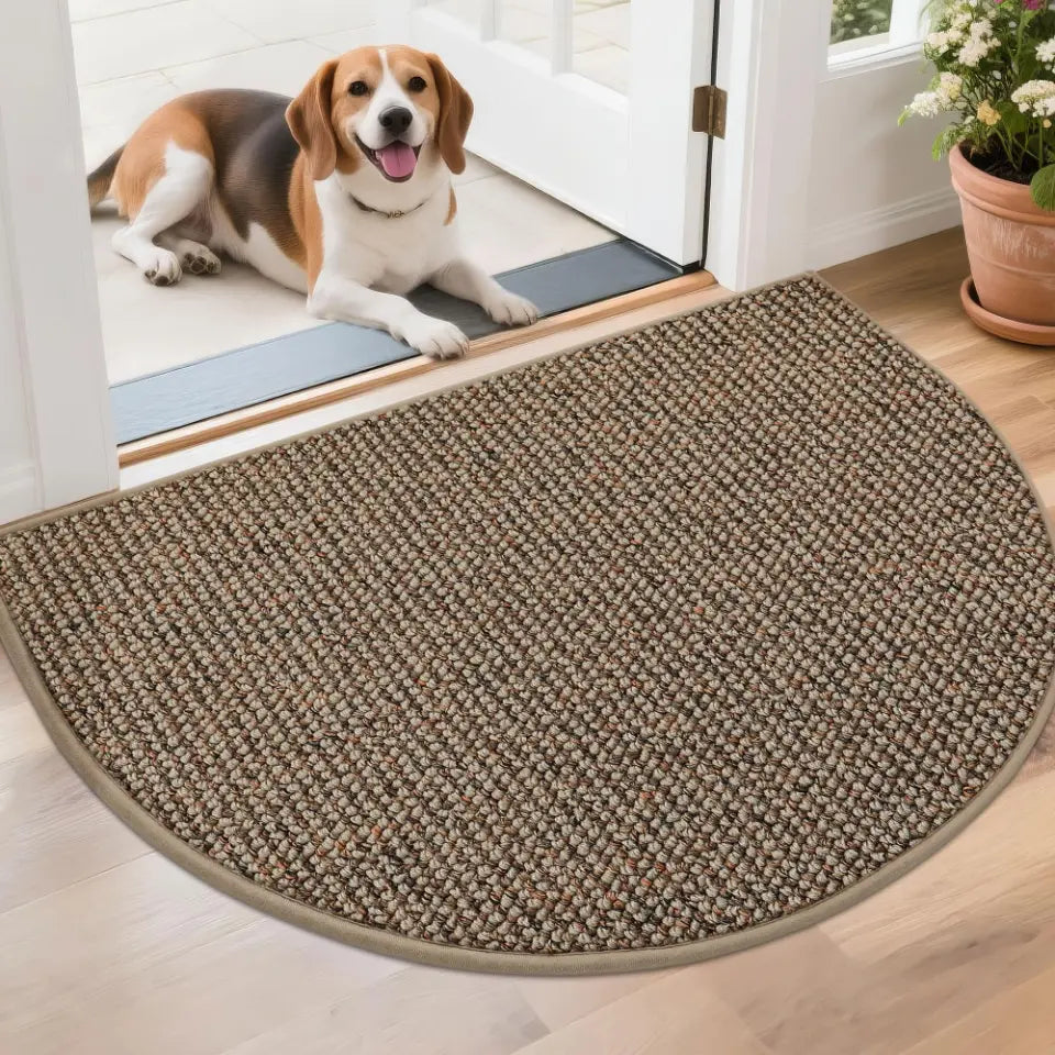 26x40 Taupe Semicircular Doormat