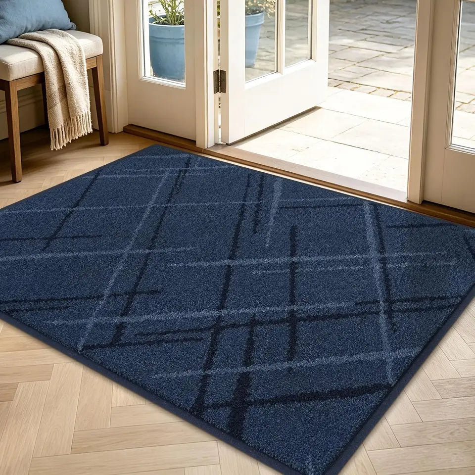 Plaid Grid Dirt Trapper Door Mat