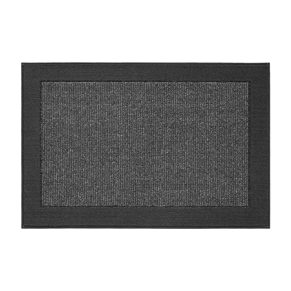 32x48 Charcoal Non-Slip Washable Entryway Rugs