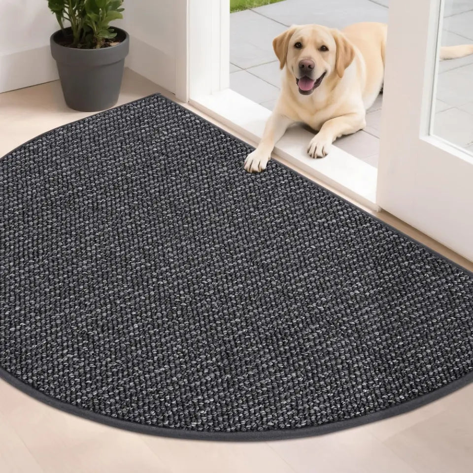 32x48 Charcoal Semicircular Doormat