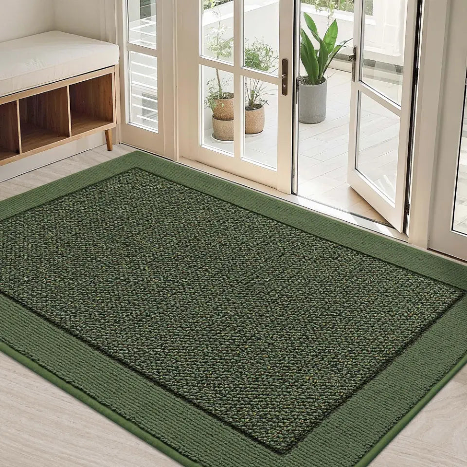 32x48 Green Non-Slip Washable Entryway Rugs