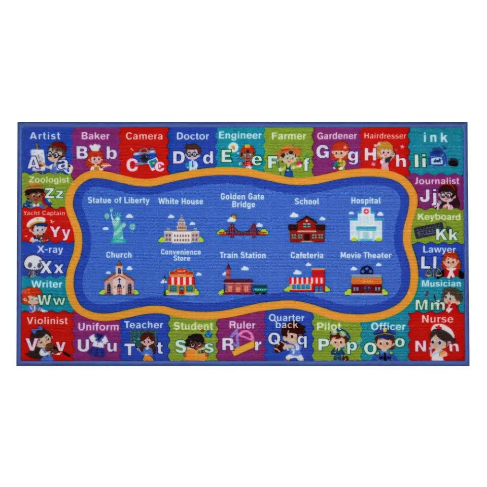 32x60 ABC Kids Rug Carpet Playmat