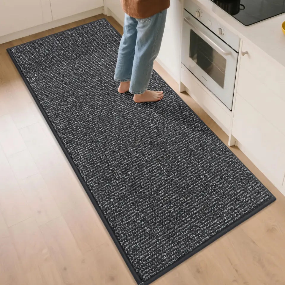 32x72 Charcoal Solid Color Plain Comfortable Kitchen Mats