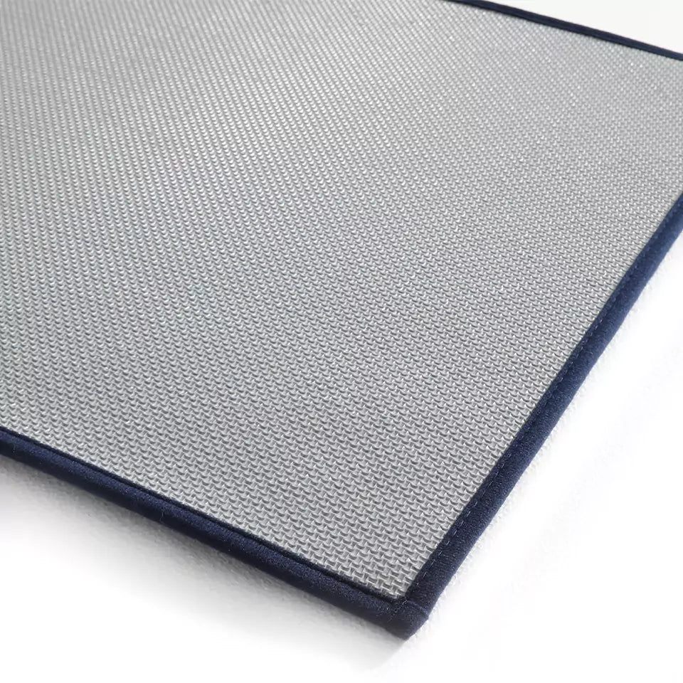 Backing Material Details of Diamond Lattice Bordered Non Slip Indoor Front Door Mat
