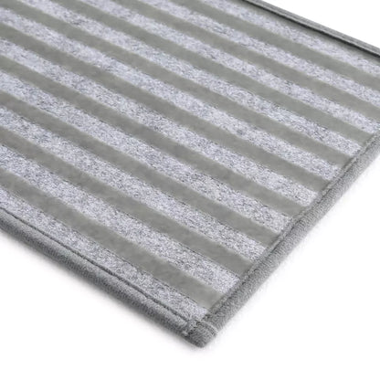 Backing Material Details of Embroidered Dog Paw Prints Carpet Stair Treads Set