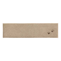 Embroidered Dog Paw Prints Carpet Stair Treads Set