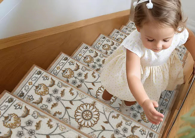 Beqhause Stair Treads which Safe for Kids & Pets