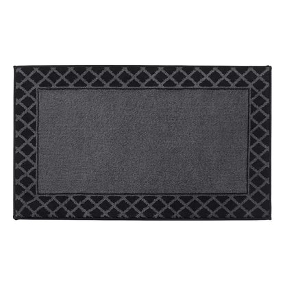 Black Non Slip Front Door Mat