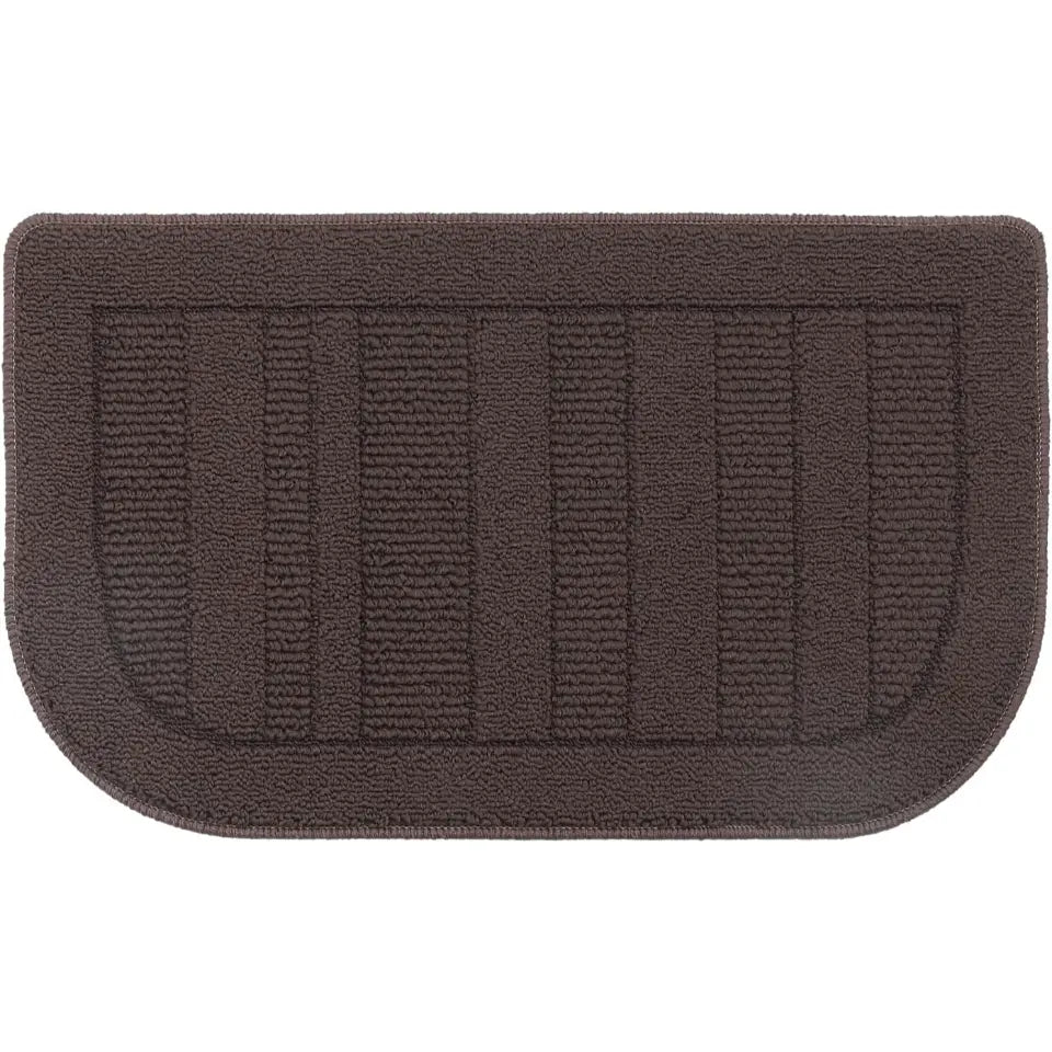 Brown D Shaped Small Area Rugs for Kitchen