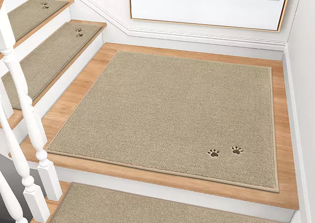 Carpet Runner for Stairs Made to Fit All Stair Shapes
