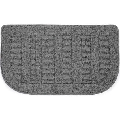 Grey D Shaped Small Area Rugs for Kitchen