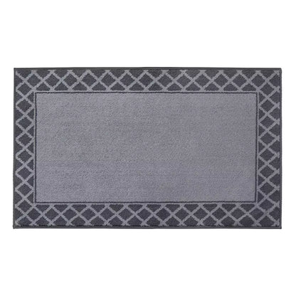 Grey Non Slip Front Door Mat