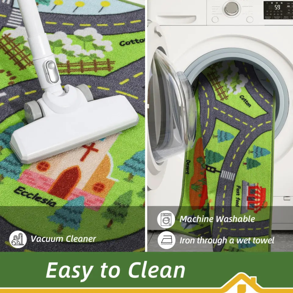 How to Clean Toy Car Play Town Rug