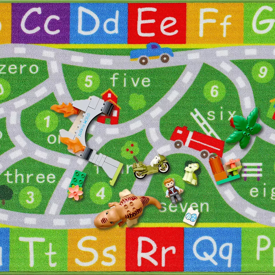 Kid Toys on Number Track Kids Play Mats