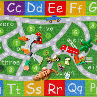 Kid Toys on Number Track Kids Play Mats