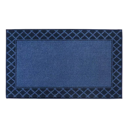 Navy Blue Non Slip Front Door Mat