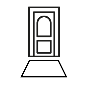 Size Reference Diagram - Small Door Mats for Apartment Entry Usage Scenario