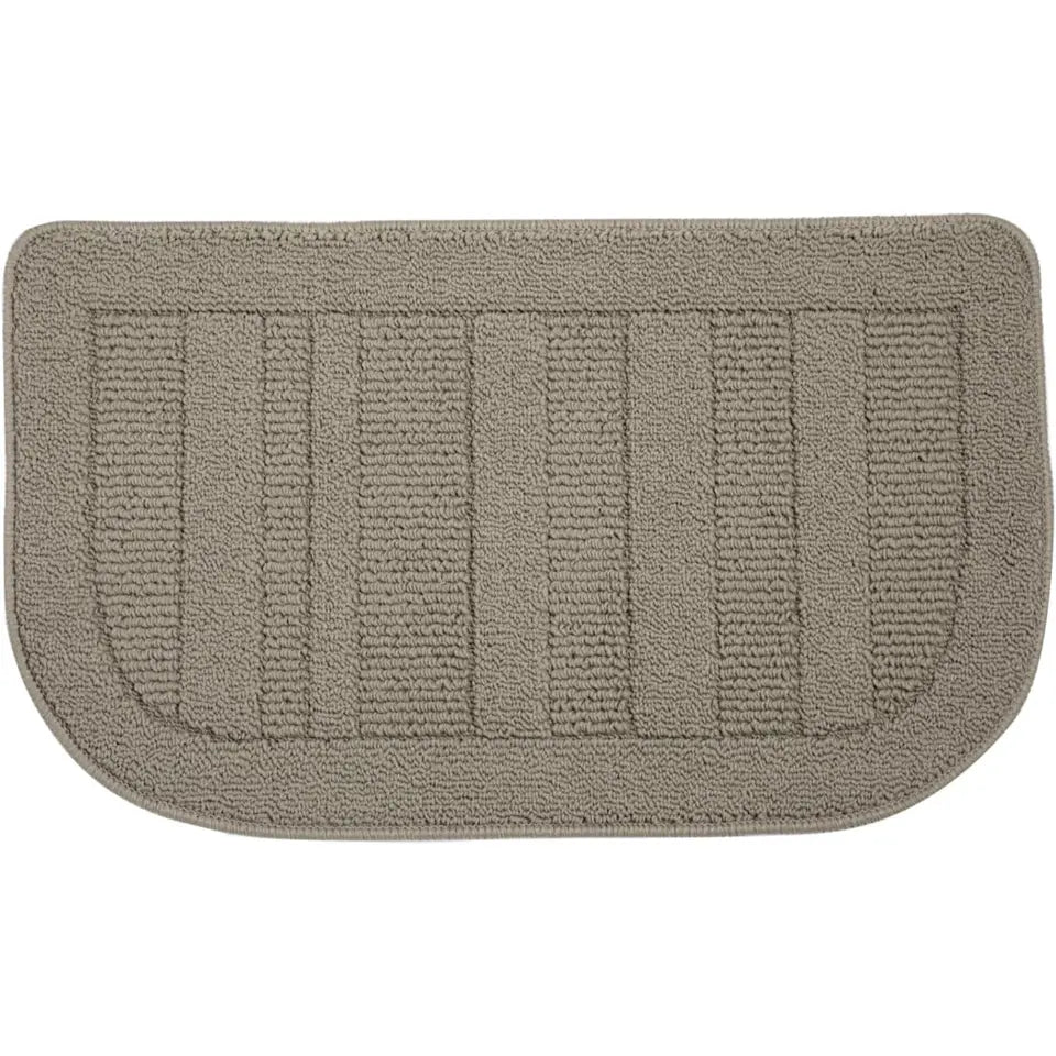 Taupe D Shaped Small Area Rugs for Kitchen