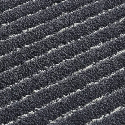 Texture Details of Horizontal Striped Kitchen Area Rugs Set