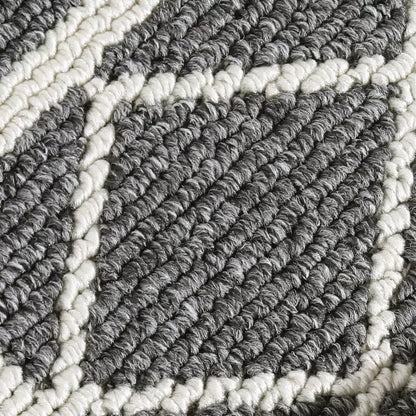 Texture Details of Diamond Lattice Center Kitchen Throw Rugs Set