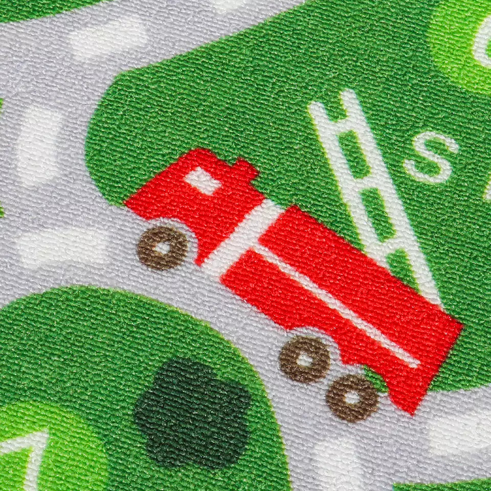 Texture Details of Number Track Kids Play Mats