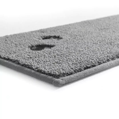 Thickness Details of Embroidered Dog Paw Prints Carpet Stair Treads Set